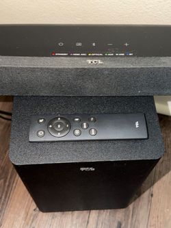 TCL soundbar and subwoofer