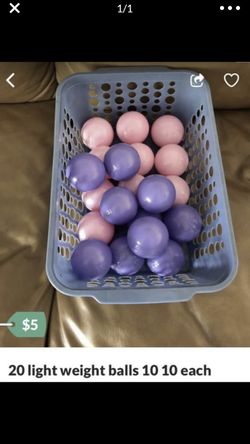 Plastic light weight balls