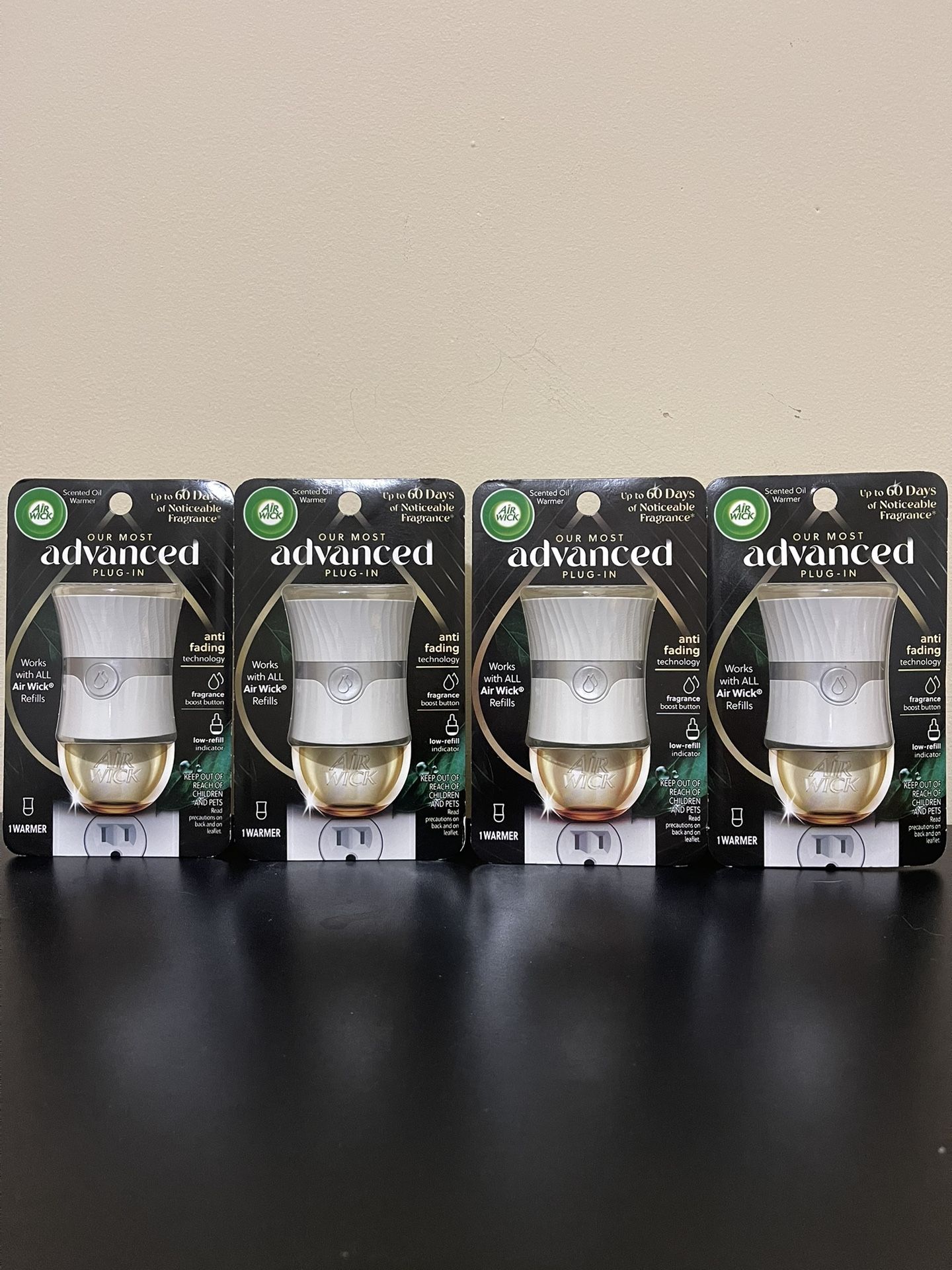 4pack Air Wick Advanced Plug-in Scented Oil Air Freshener Warmer Device, 1 Count