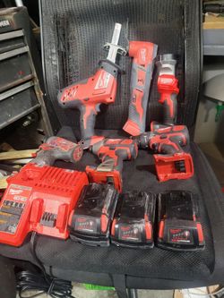 Milwaukee assorted cordless tools