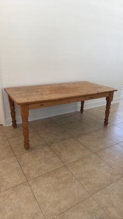 Free 6FT Solid Wood Dining Table