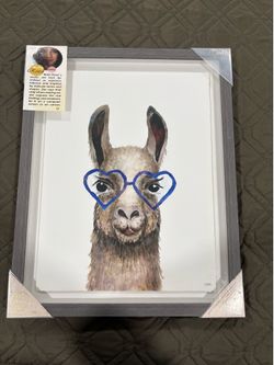 Llama with glasses