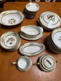 41 Pc Partial Set Antique Noritake Fontaine Dishes