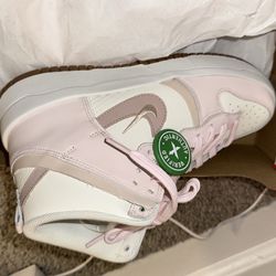 Pink high top dunks