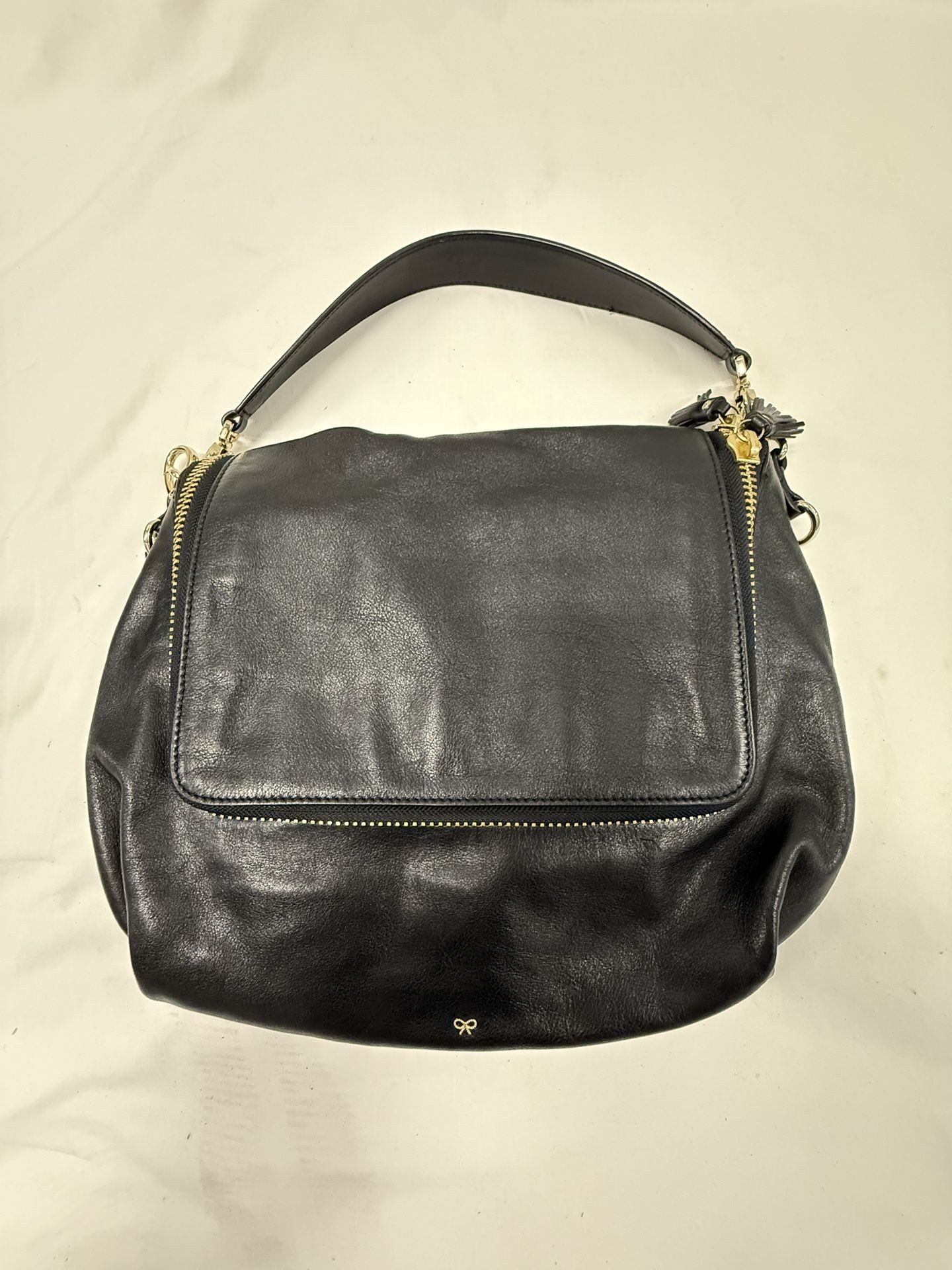 Black Leather Women's Bag by Anya Hindmarch 