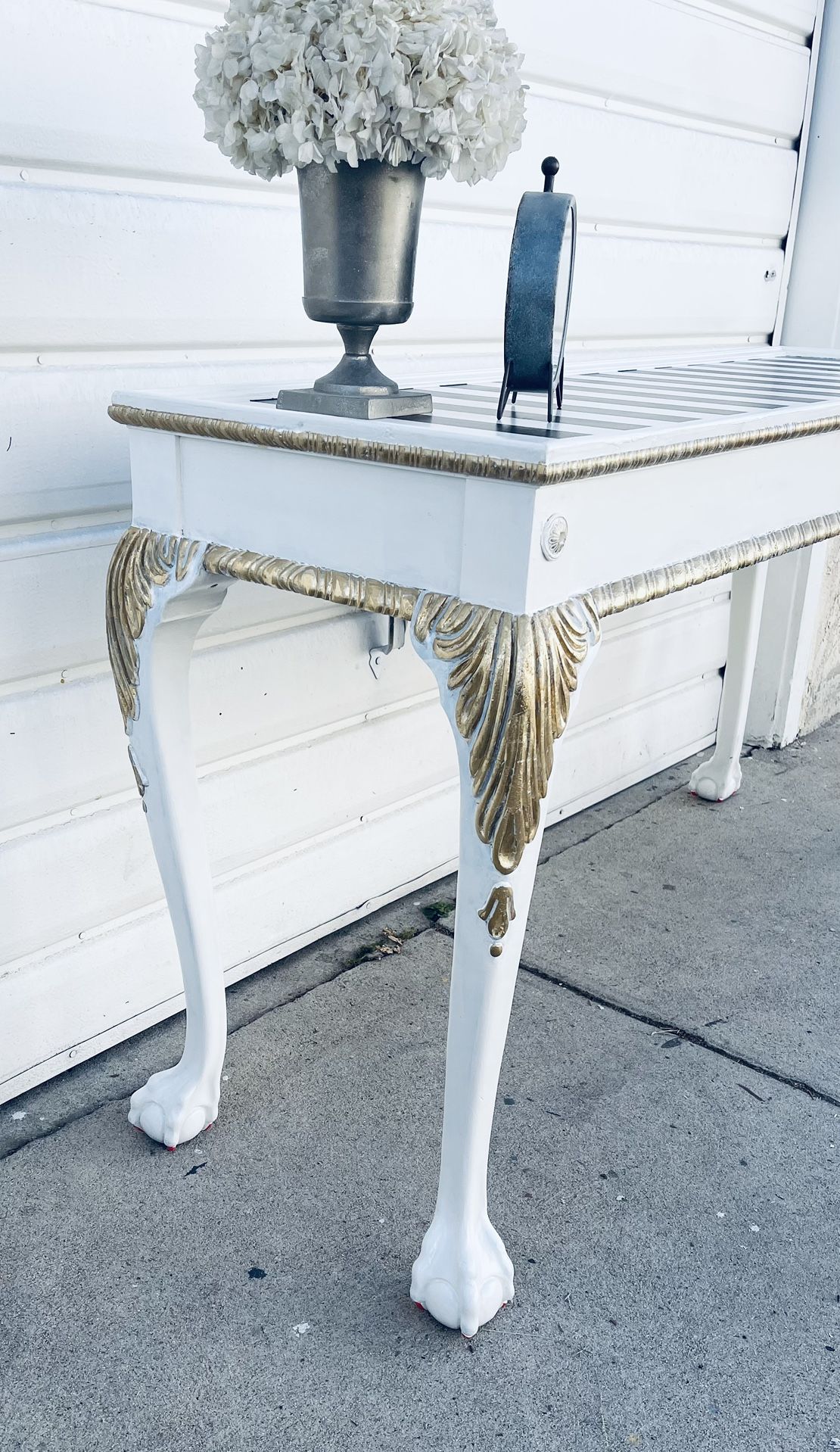 Vintage Wood Console Table