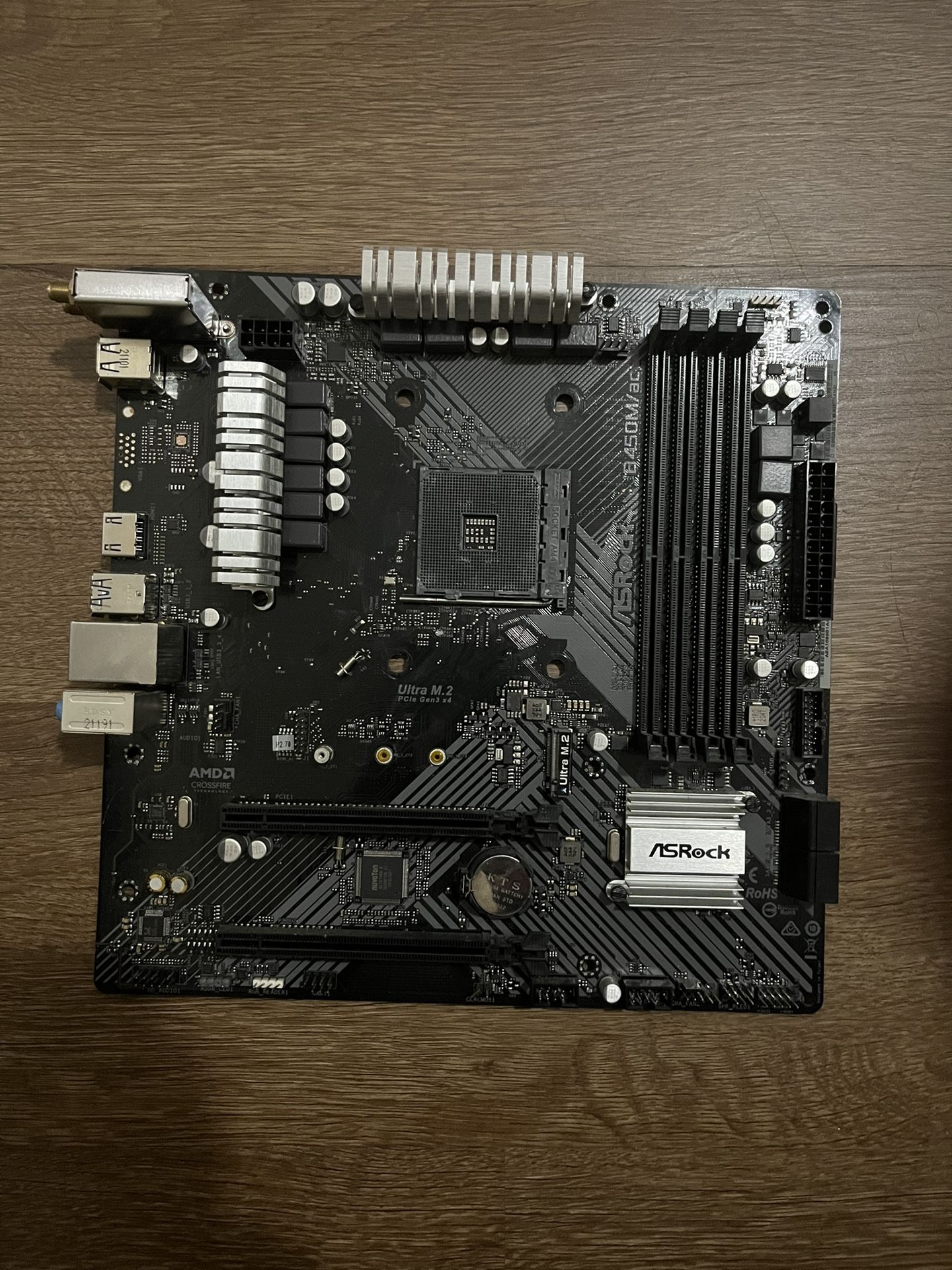 AMD RYZEN 7 5800X & ASROCK B450M/ac Motherboard