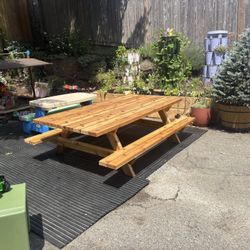 Custom-Built Douglas Fir Picnic Tables – Weatherproof & Made to Last!
