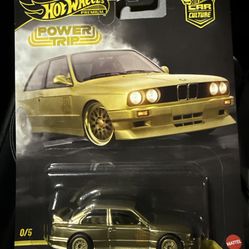Gold 92 BMW M3 chase from hot wheels power trip set