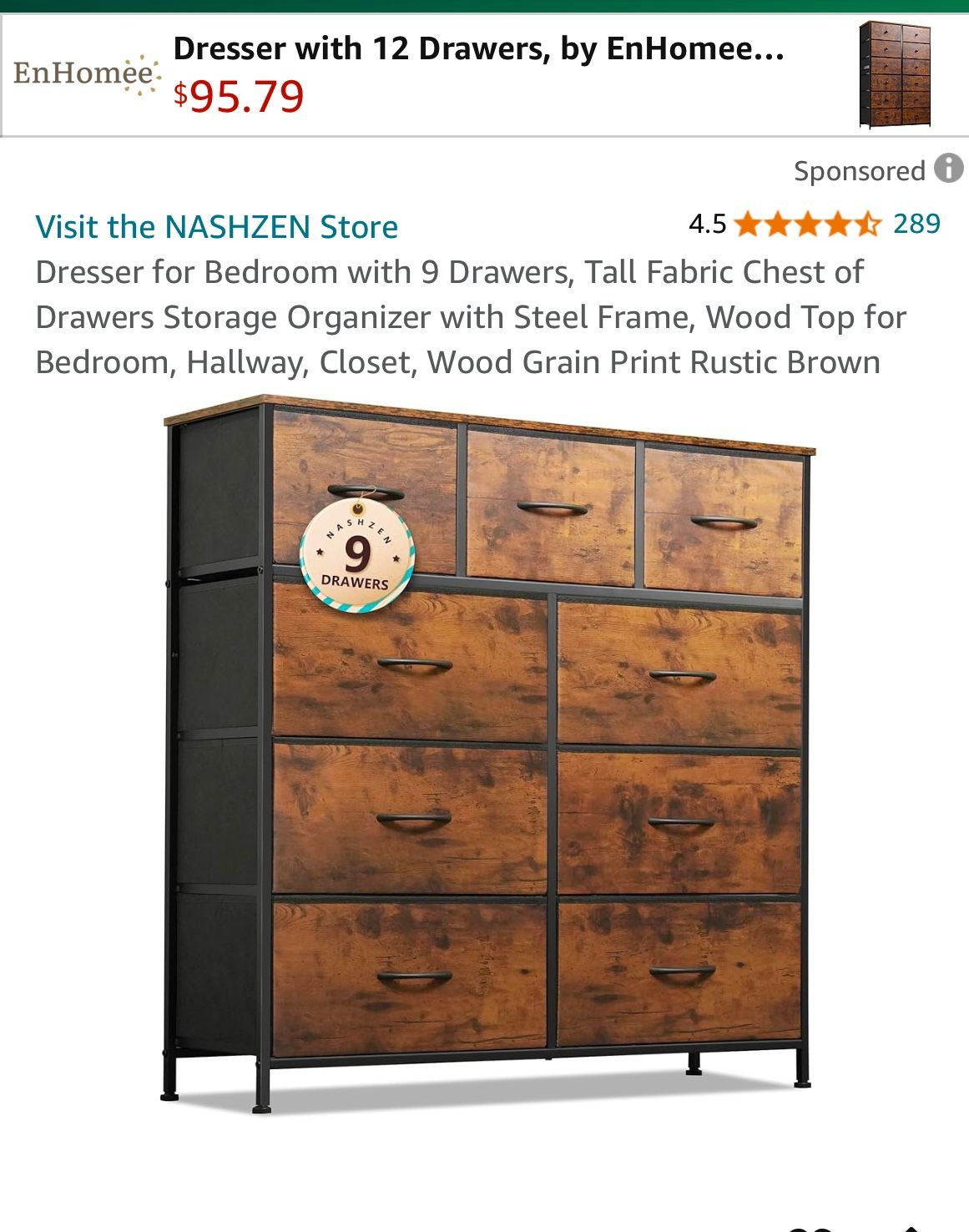 9 Drawer Dresser