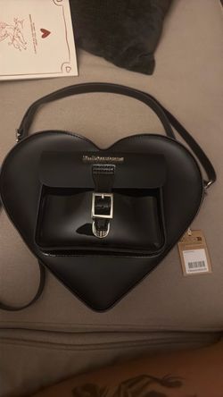 Dr. Martens Black Heart Shaped Leather Bag