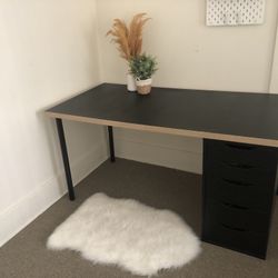 Ikea Linnmon Desk Black And Brown