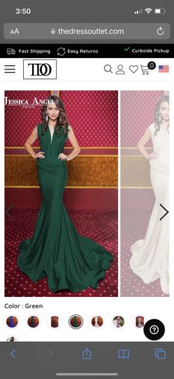 Jessica Angel Beautiful Dress Emerald Green L