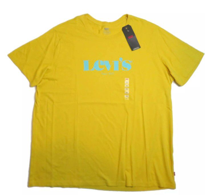 Levis Graphic T-Shirt Mens XXL Yellow New.... CHECK OUT MY PAGE FOR MORE ITEMS
