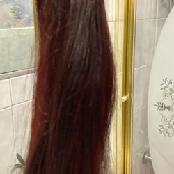 20 Inch Reddish Brown Tape In Extensions Never Worn 