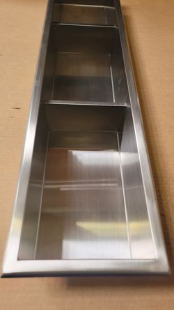 ALFI Brand ABN0836-BSS 8" x 36" Stainless Steel Shower Niche - Brushed Stainless Steel - Minor Scratches