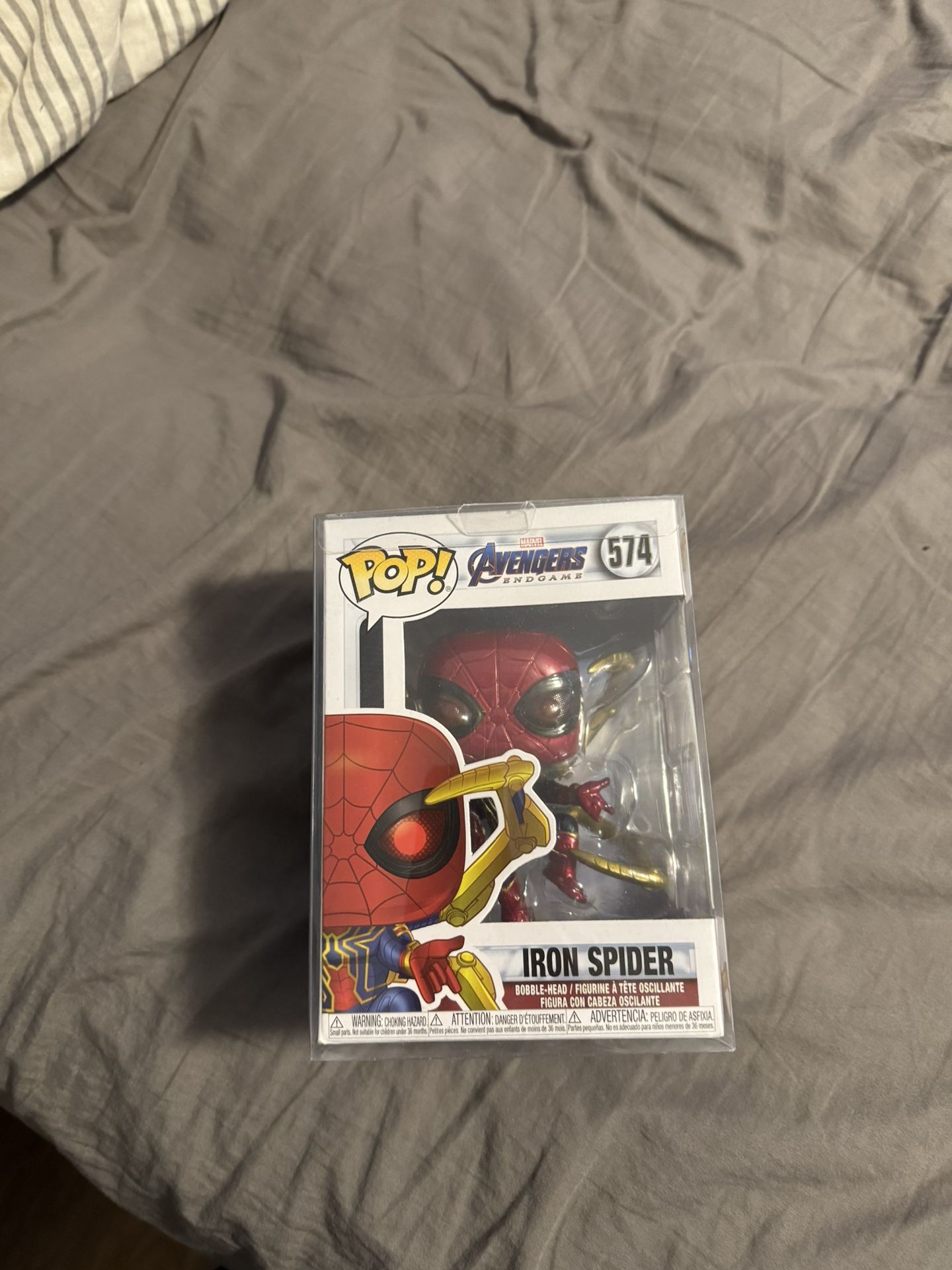 Iron Spiderman With Infinity Gauntlet Funko Pop Avenger Endgame