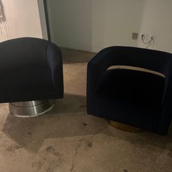 Navy Swivel Chairs 