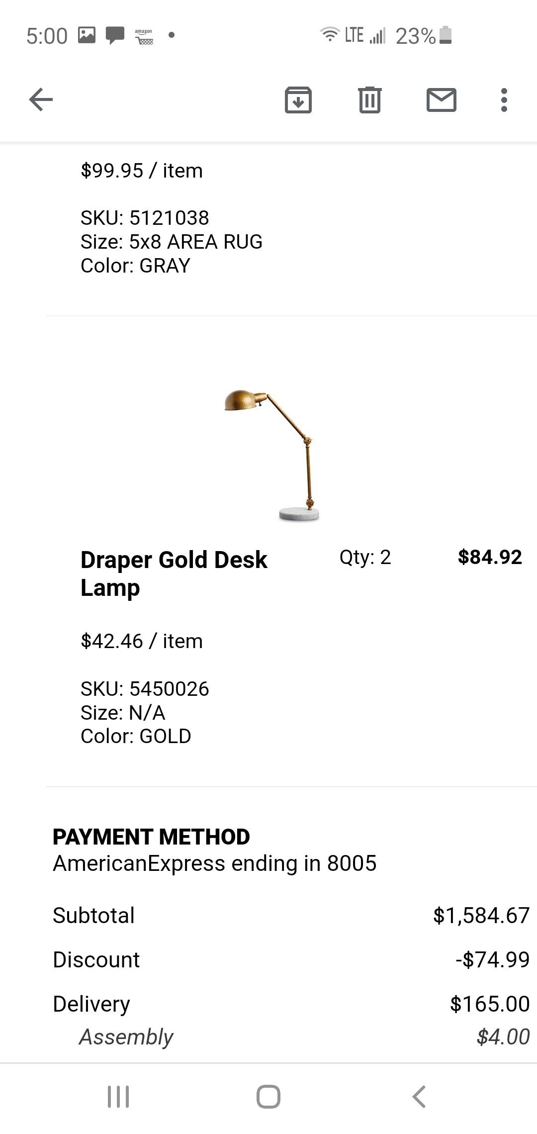 Desk lamps