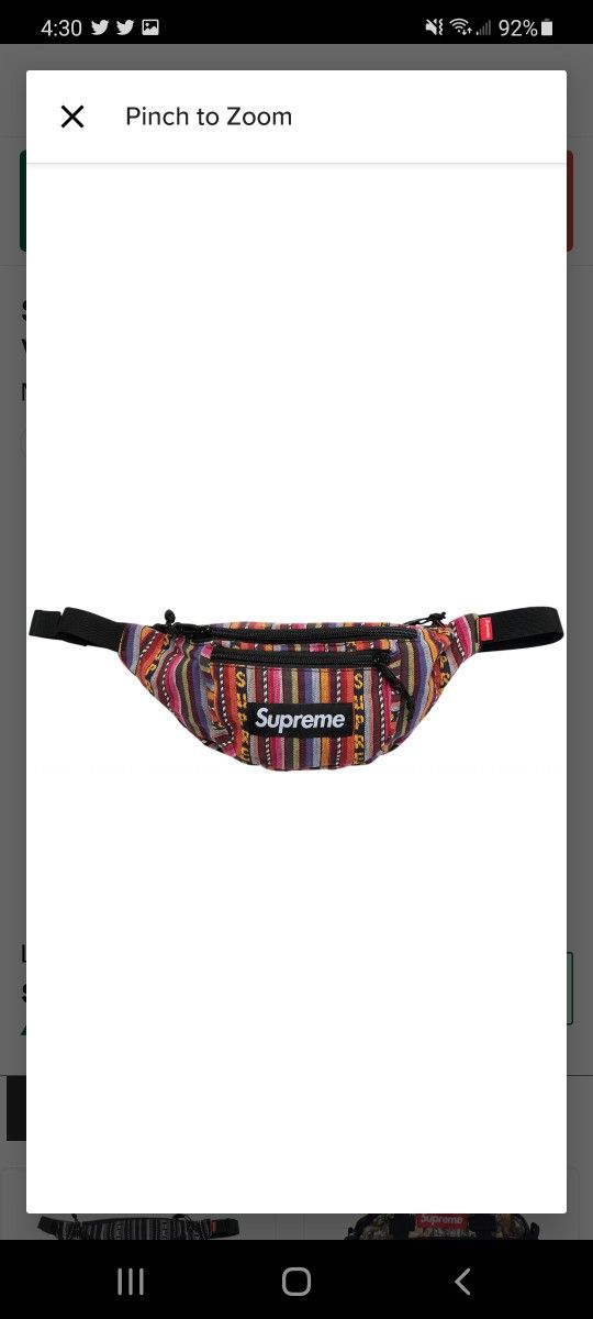 Supreme Woven Waist Bag