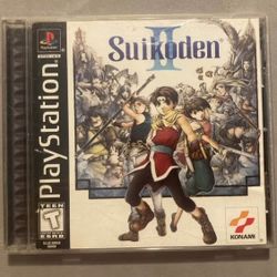 Suikoden II Rare PlayStation PS1  video game CIB 