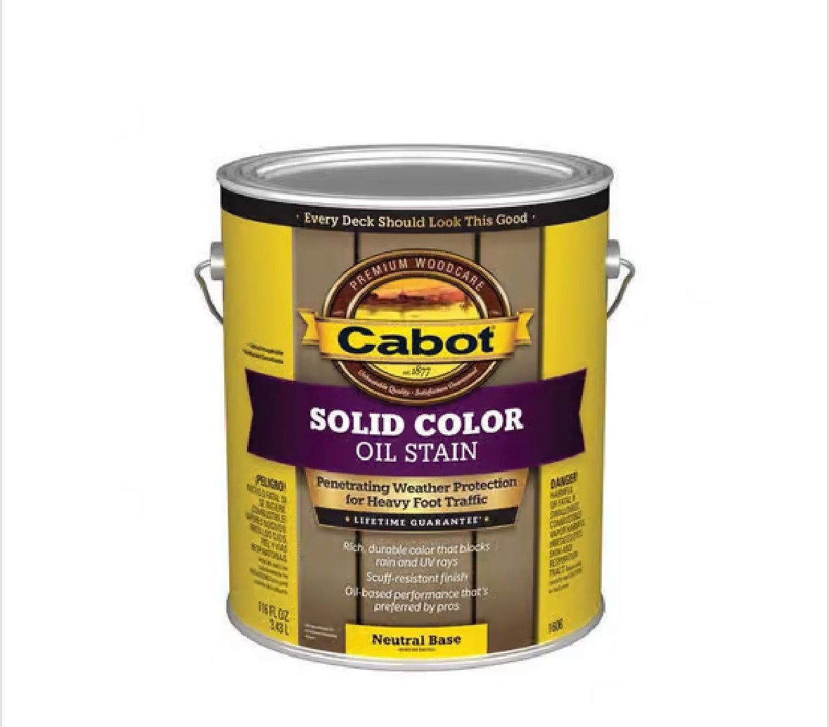 Cabot solid color oil based stain