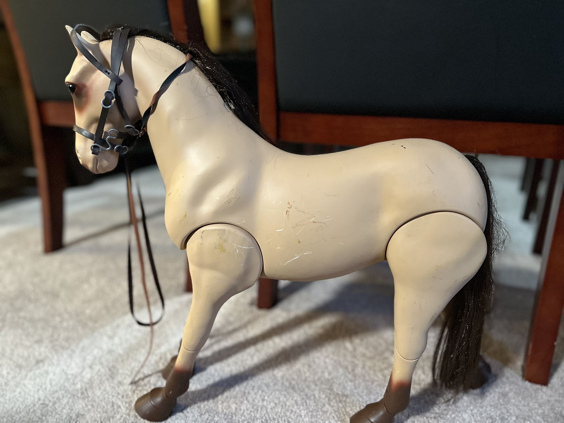 Vintage Toy Horse with bridle