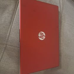 Red HP Laptop
