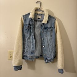 Denim And Sherpa Jacket 
