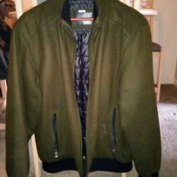 Calvin Klein Large Suede Winter Coat