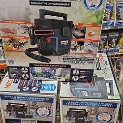 Brand new unopened Shark MessMaster Portable 1 Gal. 7-Peak HP Corded Wet/Dry Vacuum with Self-Rinsing and AnyBag technology in Navy