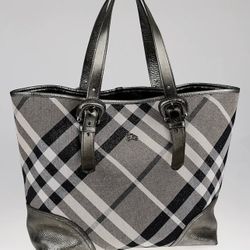 Burberry Shimmer Metallic Tote