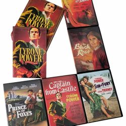 Tyrone Power Collection 5 Movie DVD Set W/ Lobby Cards Blood & Sand Black Rose