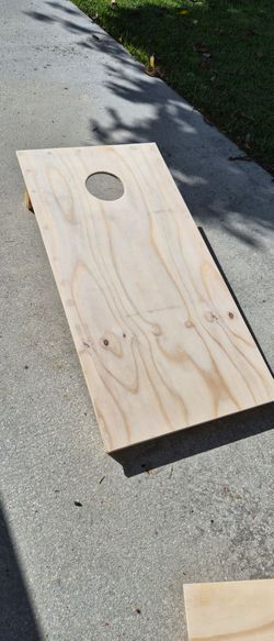 Custom unfinished corn hole boards