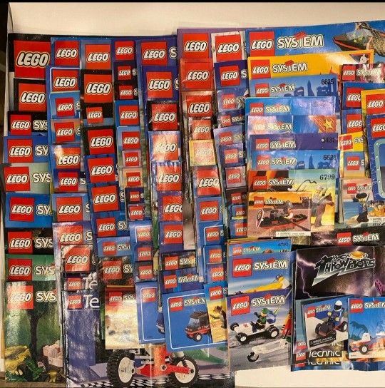 95+ vintage lego manuals 90s-200s