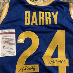 Rick Barry Auto Jersey 