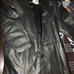 Leather Women’s Trench Coat