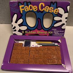 46 Weird Wacky Face Case Rubber Stamps~Stampede~Used~Good