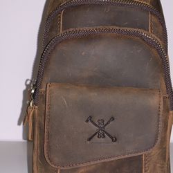 Leather Chest Sling Bag