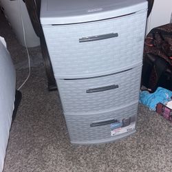 Storage Containers Used As Dresser 