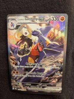 Pokémon TCG Cynthia's Garchomp ex 232/182 SIR Destined Rivals Holo EN