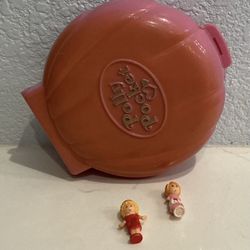 1989 COMPLETE Polly Pocket “Polly’s Cafe” Pink Compact Playset