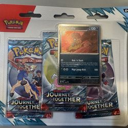 Pokémon Journey Together Blister 3 Pack Sealed
