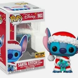 Funko Pop! Disney #983 Santa Stitch with Scrump Hot Topic Exclusive