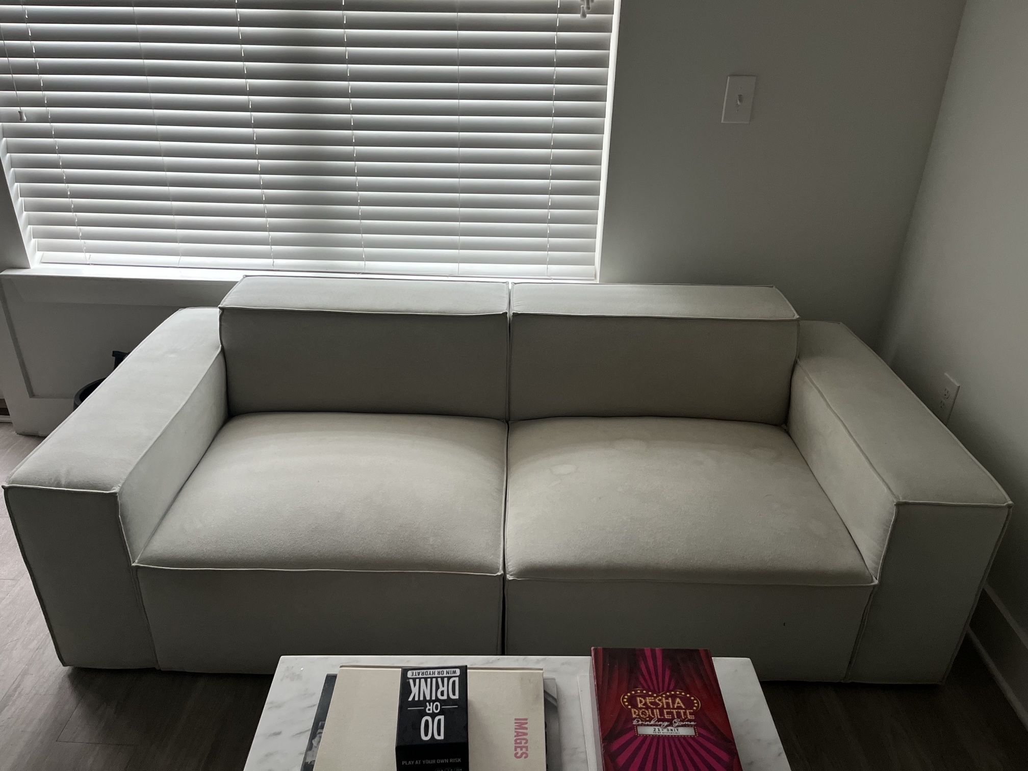 Modani Modern Off White Sofa 