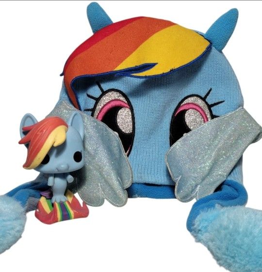 My Little Pony Flipeez Rainbow Dash Beanie Hat And Rainbow Dash #12 Funko Pop!