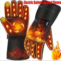 Men Gloves Heated Snow L-XL Cold REAR)