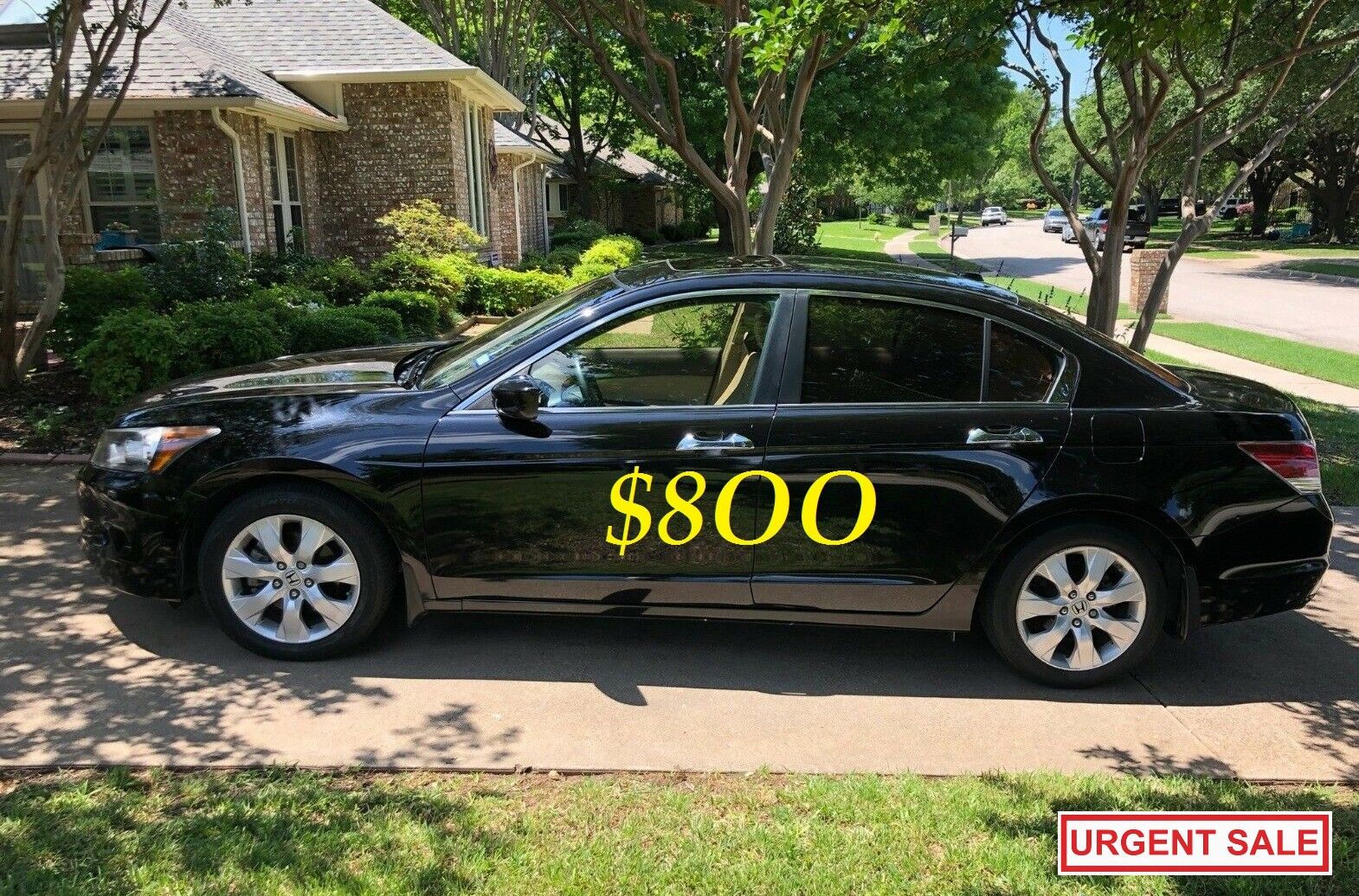 🟢💲8OO I'm selling urgent! 2OO9 Honda Accord Runs and drives great. Clean title in hand! Mechanically perfect! very strong V6🟢....