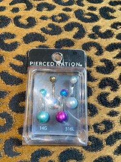 4🔥NEW belly button rings all 4 for $10