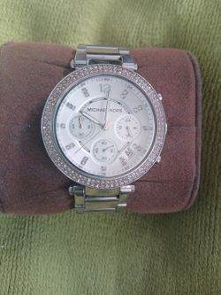 MK womens silver watch
